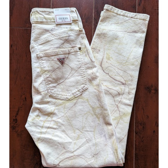 Guess Marble Print Mom Jeans Size 26 - Picture 5 of 16